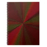 Circular Gradient Patchwork Red to Green Notebook