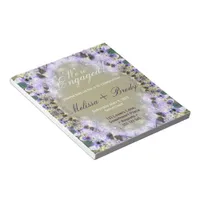 Lilac Lace Engagement Budget Invitation notepad