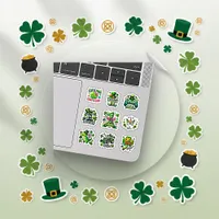 Vibrant Green St. Patrick’s Day Kids Pack Sticker
