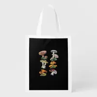 Cottagecore Mushrooms Goblincore Aesthetic Mushroo Grocery Bag