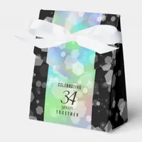 Elegant 34th Opal Wedding Anniversary Celebration Favor Boxes