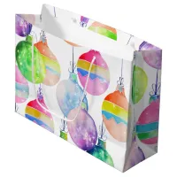 Christmas Multicolor Balls Ornaments Large Gift Ba Large Gift Bag