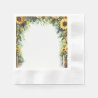 Sunflower Country Wedding Napkins