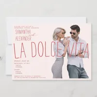 Dolce Vita Italian Wedding Shower Rehearsal Dinner Invitation