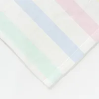 Candy Stripes Pastel Rainbow Colors Large Baby Fleece Blanket