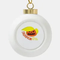 Trumpkin – Funny Mash Ceramic Ball Christmas Ornament