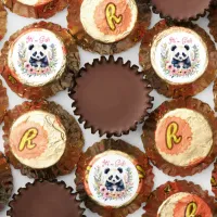 Panda Bear in Flowers Girl's It's a Girl Reese's Peanut Butter Cups