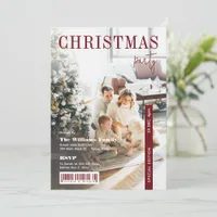 Modern Stylish Magazine Cover Christmas Party Invitation