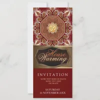 House Warming Om Earth Party Invitation