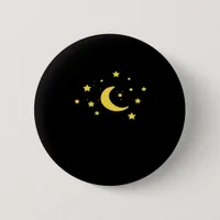 Whimsigoth Night Sky Sun Moon Witchy Button