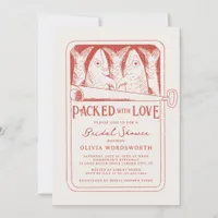 Packed with Love Sardine Tinned Fish Bridal Shower Invitation