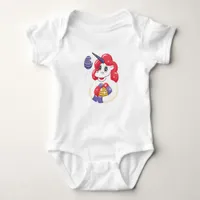 Easter Unicorn Baby Bodysuit