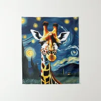 Giraffe in the Starry Night Tapestry