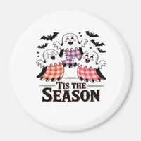 Tis The Season Checkered Halloween Magnet