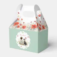 Baby Girl and her Puppy Baby Shower  Favor Boxes
