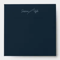 Dark Blue solid Stationery Colored Envelope