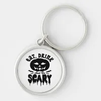 Eat Drink And Be Scary Halloween Light Cool Unique Keychain