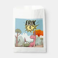 Cute Cartoon Dinosaur Birthday  Favor Bag