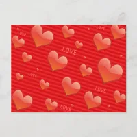 Love Hearts Postcard