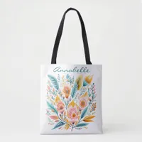 Exotic Flower Tote Bag, Floral Tote