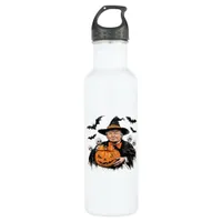 Halloween Spooky Pumpkin Stainless Steel Water Bottle