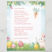 Easter Bunny Letter and Question Game for Children