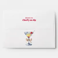 She’s the Cherry on Top Martini Birthday Party Envelope