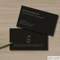 Modern Minimal Monogram Business Card