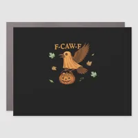 F-Caw-F Halloween Retro Classic Car Magnet