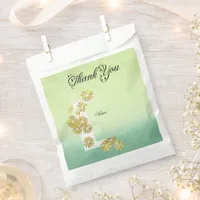 Golden Daisy Dream Elegance Romance Vintage Chic Favor Bag