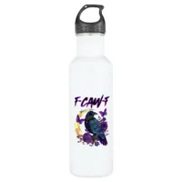 F-Caw-F Funny Raven Crow Spooky Season Halloween C Stainless Steel Water Bottle