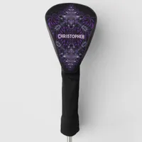 Purple Black Exotic Gothic Golf Head Cover