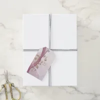 Elegant floral 70 th Birthday gift tags 