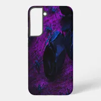 Spooky Black Material Rose, Black Spiders Samsung Galaxy S22+ Case