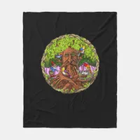 Forest Gnomes Cottagecore Goblincore Fairycore Fleece Blanket