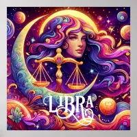 Horoscope Sign Libra Zodiac Ethereal Mystical Art