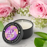 Elegant 48th Amethyst Wedding Anniversary Mini Candle Favors