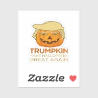 Trumpkin Halloween Funny Classic Sticker