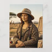 Mona Lisa on Wildlife Safari Postcard