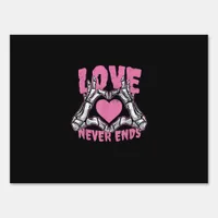 Valentines Day Heart Skeleton Hands Heart Sign