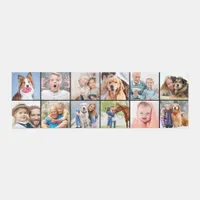 Custom 12 Photo Collage Modern Simple 8x2 1/2 Outdoor Rug