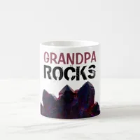 *~* GRANDPA Rocks Purple Crystals Stones Lapidary Coffee Mug