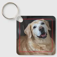 Puppy Paw Photo Keychain