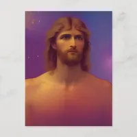 Jesus AI Generated Art Postcard