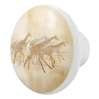 Running Giraffes ID141 Ceramic Knob