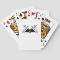 Skeleton Hands The Of A Heart Abstract Form Poker Cards