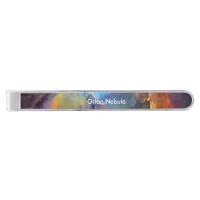 Orion Nebula Space Galaxy Silver Finish Tie Clip