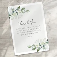 Eucalyptus Bridal Shower Thank You Card