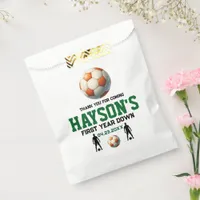 Soccer First Year Down 1st Birthday Party Favor Bag