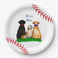 It's a Boy, | Baseball Themed Baby Shower Paper Plates